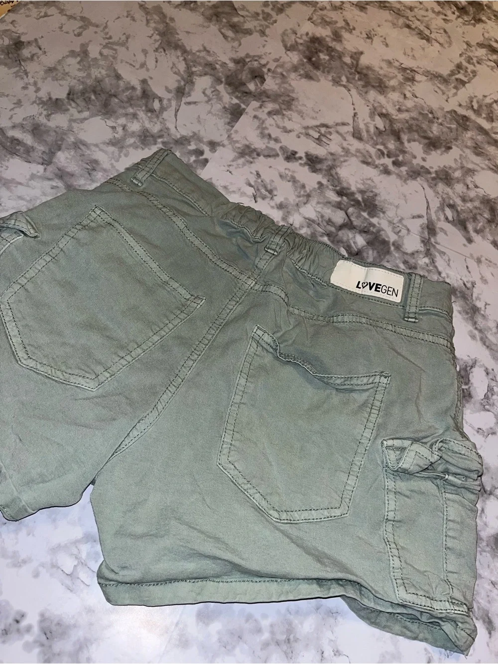 Everyday Sage Green Cargo Shorts with Utility Pockets